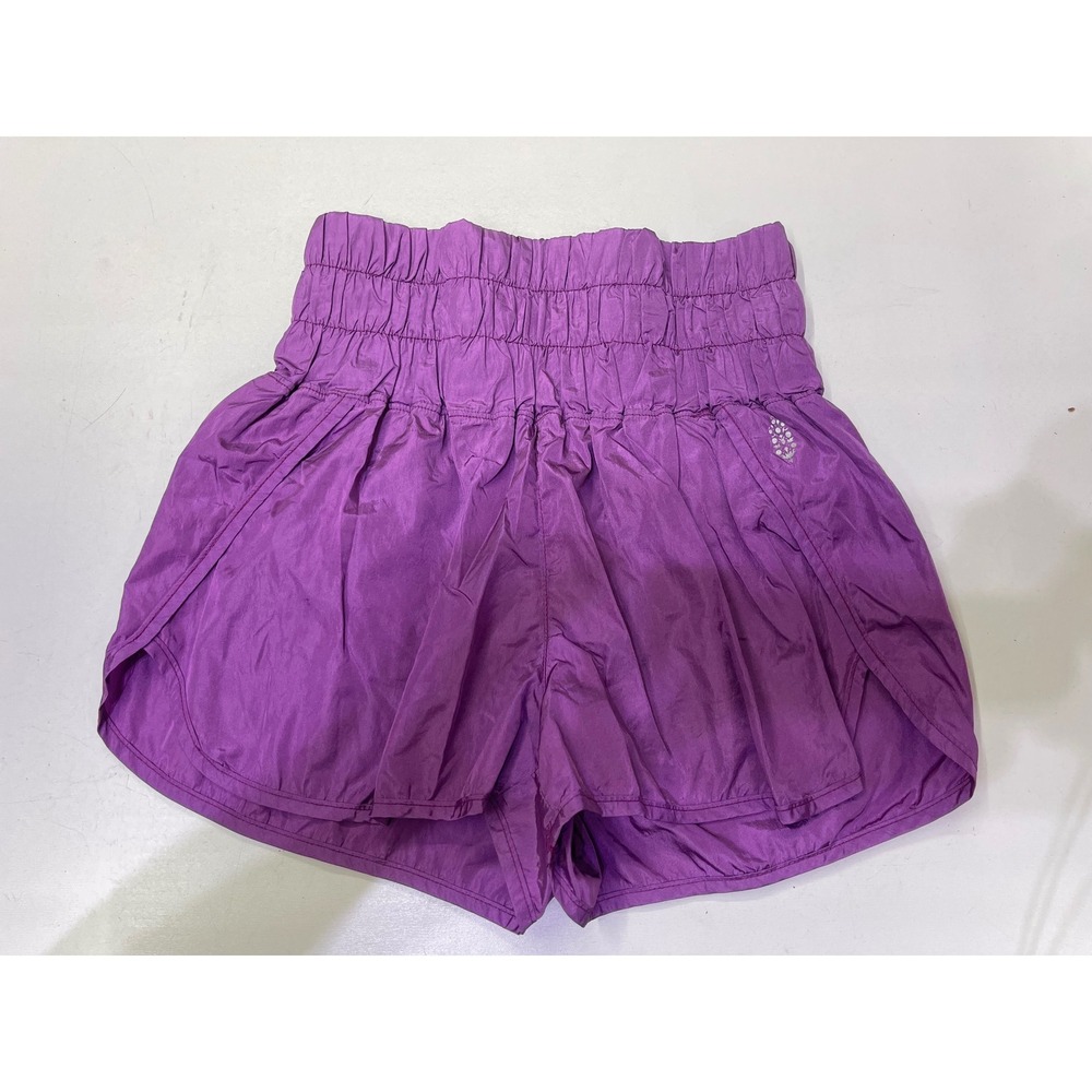 FP Movement The Way Home Shorts Purple High Waisted Running Athletic Small